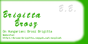 brigitta brosz business card